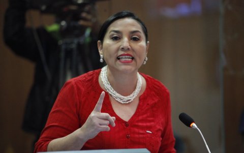 La exgobernadora Marisol Peñafiel, actual cónsul en Ipiales.