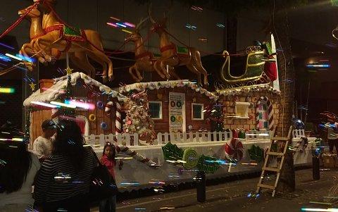 Uno de los puntos favoritos para fotografiarse fue el trineo.