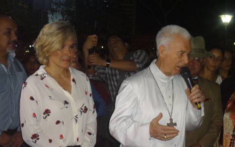 El nacimiento fue bendecido por el monseñor Antonio Arregui.