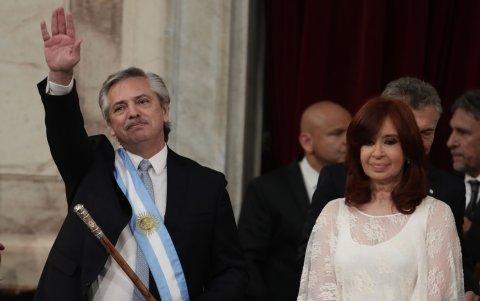 Alberto y Cristina Fernández.