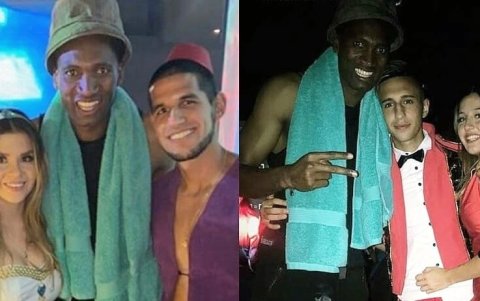 Disfraz. El exgolero de Liga de Quito fue el centro de atención durante el festejo.