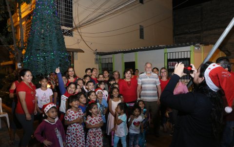 Homenaje. Sauces 6 agasajó a sus niños.