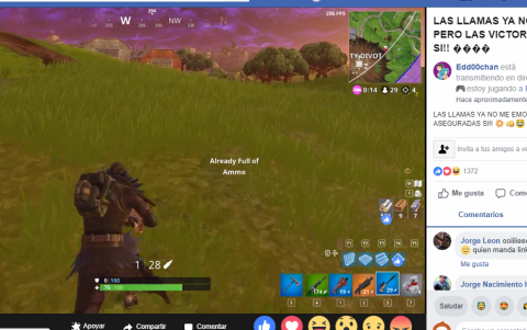 Mientras avanza la transmisión, podrás visualizar a un costado los comentarios de tus espectadores.