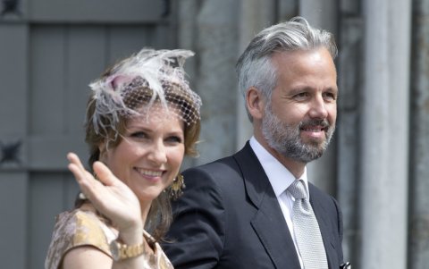 Behn junto a su exesposa Martha Luisa.