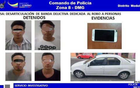 Entre las evidencias figura un vehículo y móvil.