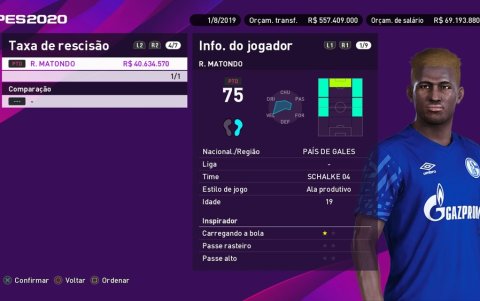 Matondo es un delantero veloz que juega al borde del campo.