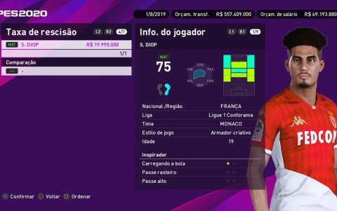 Diop puede desempeñarse en varias funciones en el medio del campo.