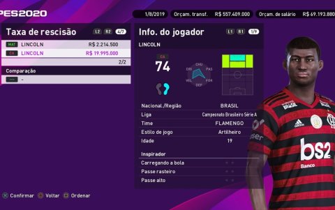 El joven Lincoln también puede jugar como segundo delantero.