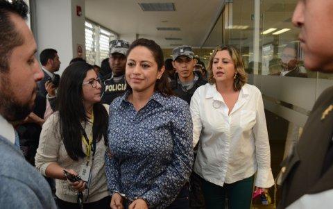 La prefecta de Pichincha es investigada por supuesta rebelión. Desde el 24 de diciembre se defiende en libertad.