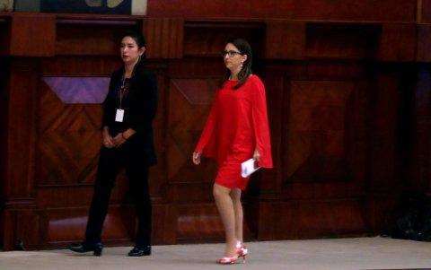 La exministra de Salud, Verónica Espinosa, fue censurada por la Asamblea Nacional.