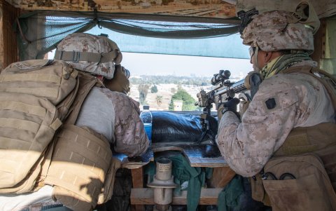 BAGDAD. La seguridad se redobló en la embajada de Estados Unidos en la capital de Irak