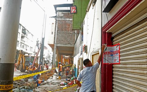 Justicia y Vigilancia clausuró una vivienda aledaña hasta determinar si también existe riesgo