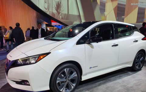 El Nissan Leaf e+ también se mostró en el CES 2020.