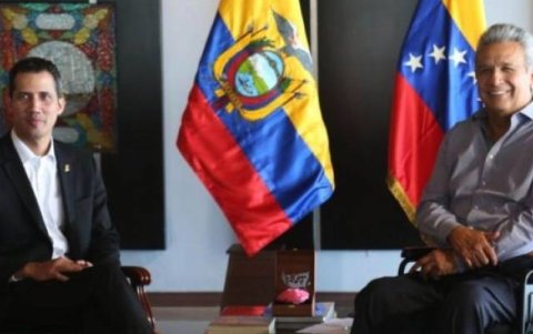 Juan Guaidó y Lenín Moreno se reunieron en Salinas