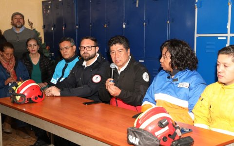Jorge Yunda, alcalde de Quito, confirmó que no existen personas heridas ni daños a inmuebles.