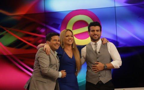 Con Gabriela Pazmiño y Efraín Ruales.