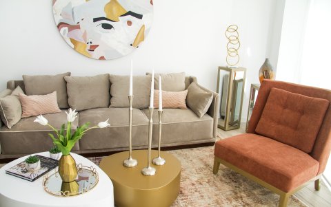 Puedes planificar un ambiente armónico y hermoso como este con el mood board.