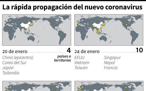 El coronavirus está presente en 17 países