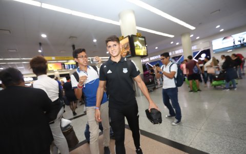 Facundo Barceló, delantero uruguayo llamado a ser puntal en la ofensiva millonaria.