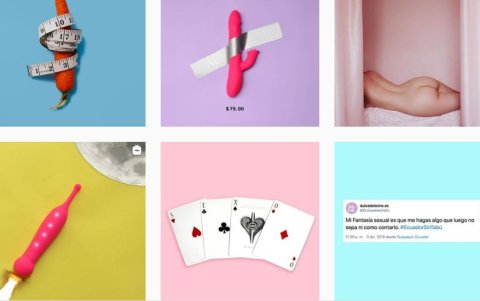 La cuenta en Instagram: @dulcedeleche.ec, no solo exhibe los productos en venta. También educa e informa sobre sexo a sus seguidores.