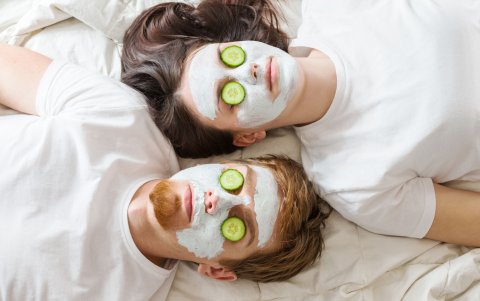 Mascarilla en pareja