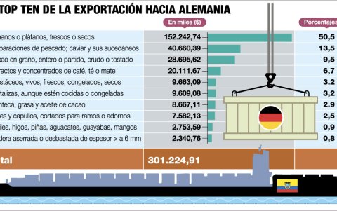Exportaciones TOP hacia Alemania.