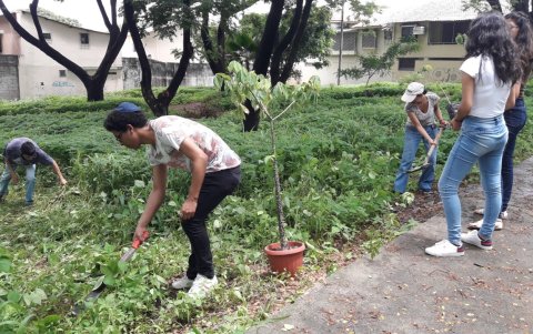 En la jornada, los jóvenes participaron con  mucho entusiasmo
