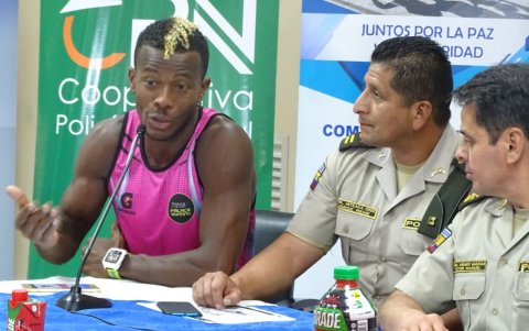 Uno de los padrinos de la competencia es el deportista Fausto Bolaños.