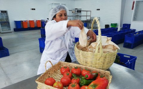 La ‘canasta popular’, incluye veinte productos, entre ellos granos, hortalizas, carnes, queso, leche y huevos. Cuesta $ 15 y se puede pedir vía web o por una ‘app’.