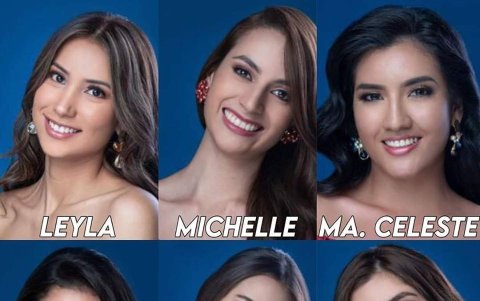Algunas de las aspirantes al Miss Ecuador.