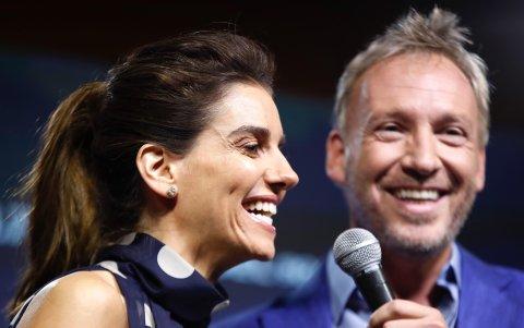 Los presentadores María Luisa Godoy y Martín Cárcamo.