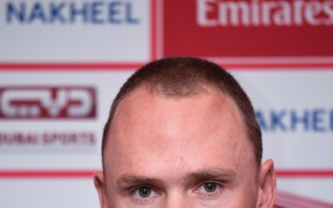 Froome, como líder del equipo INEOS, figuró en Dubai durante la previa de su regreso a la alta competencia en el Tour de los Emiratos.