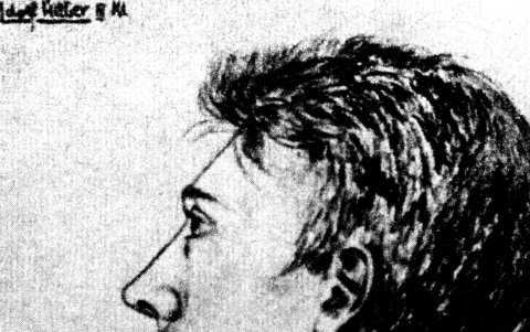 SANKT POLTEN. Un dibujo de Hitler cuando tenía 16 años, uno de los documentos inéditos de la muestra 'El joven Hitler'.