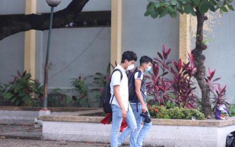 Alumnos de la Universidad de Guayaquil.