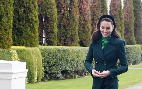 La mascota de la familia presidencial de Irlanda 'enamoró' a Kate.