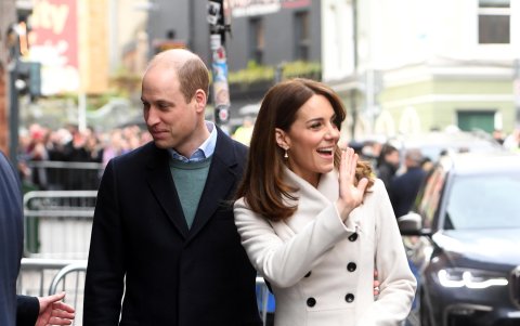 Con su esposo, Guillermo de Inglaterra.