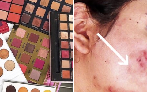 Peligro del maquillaje réplica