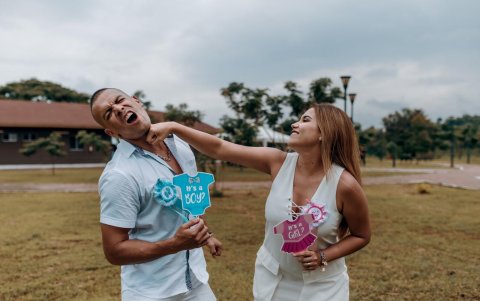 Abel Albán y Karen.