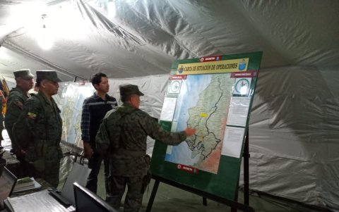 Carpas en el Fuerte Militar Huancavilca.