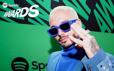 J Balvin durante los Spotify Awards.