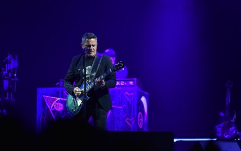 El coliseo General Rumiñahui fue el recinto para que el músico se reencuentre con los ecuatorianos.