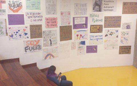 Proceso. Los carteles fueron elaborados en cuatro talleres.