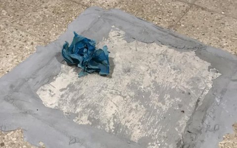 Así se encontraba la cisterna al momento en el que la Policía llegó al domicilio de la fallecida.