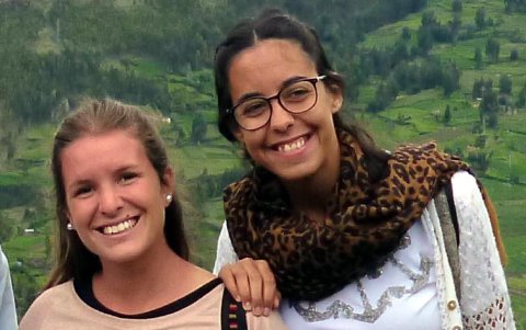 Marina Menegazzo, de 21 años, y María José Coni, de 22.