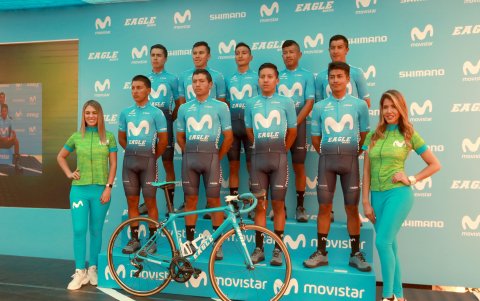 El Movistar Eagle Bikes Team Ecuador tuvo su presentación oficial. Combina experiencia y juventud en sus filas.
