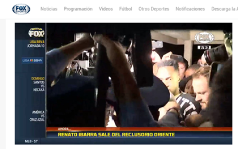 Imágenes de la cadena Fox Sports.