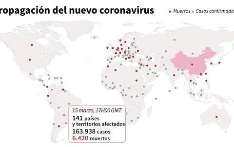 Info: El coronavirus en el mundo.