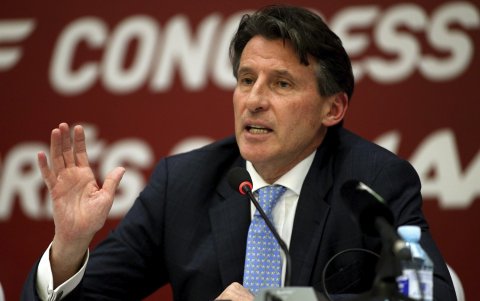 Sebastian Coe, presidente de la Federación Internacional de Atletismo.