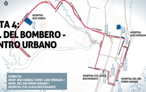 Ruta 4: Avenida Del Bombero-centro urbano.