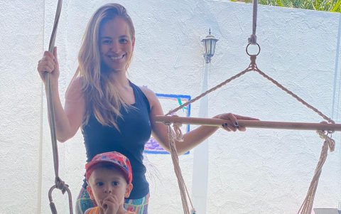 Fabiola explotó la creatividad con Renzo y Victoria.